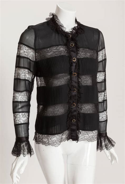 blousejes chanel|vintage Chanel blouse.